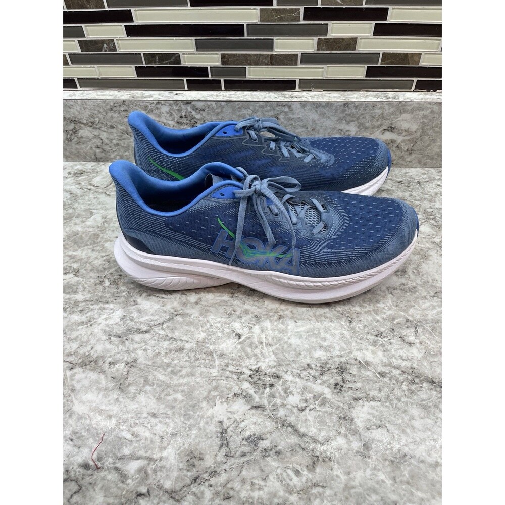 Hoka One One Mens Mach 6 1147790 DHN Blue Running Shoes Sneakers Size 13D - Picture 3 of 10